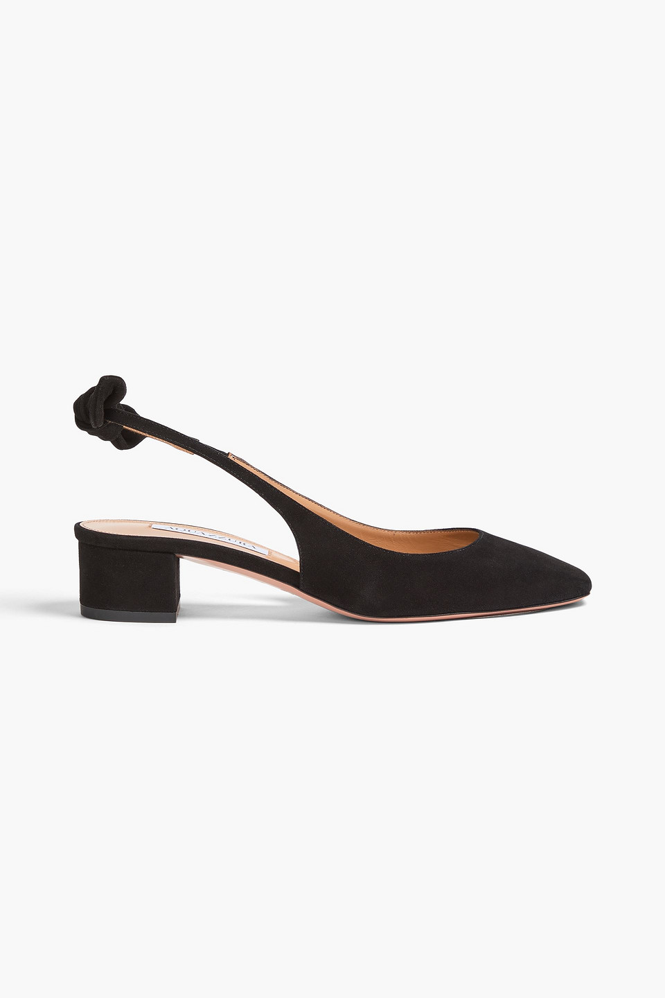 Very Bow Tie 35 suede slingback pumps