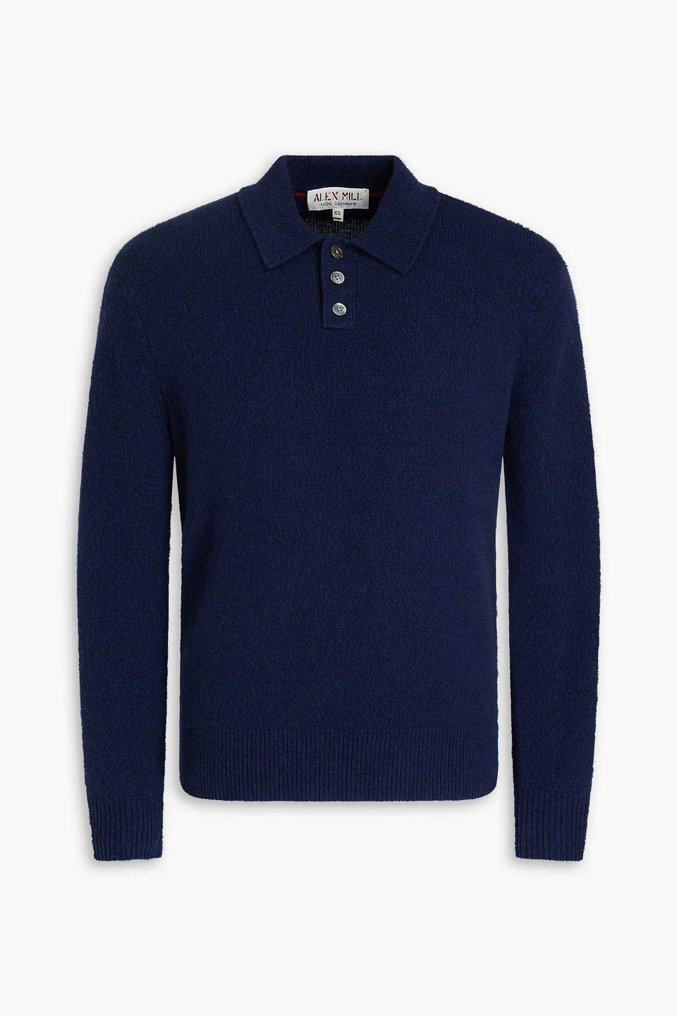 Alex Mill Jacob Polo Sweater In Cashmere In Blue