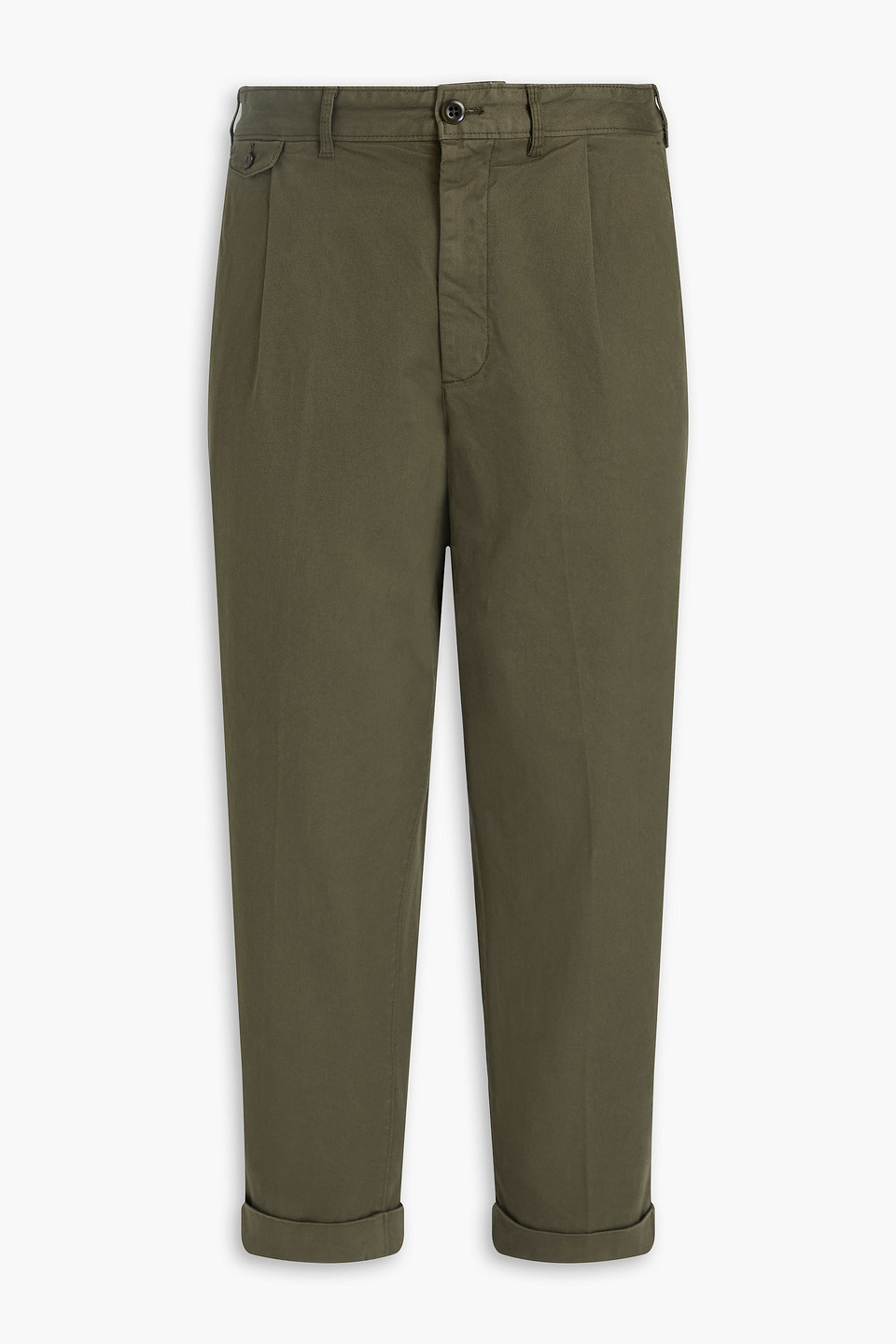 Alex Mill Cropped Cotton-blend Twill Chinos