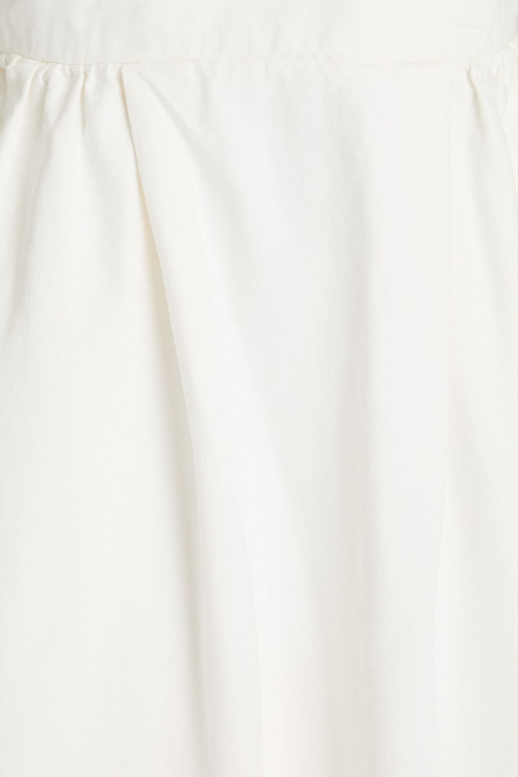 MAX MARA Gathered cotton-canvas halterneck maxi dress