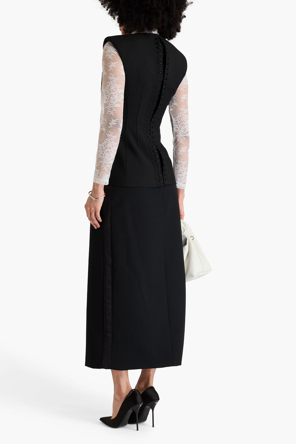 MCQUEEN Wool-crepe top