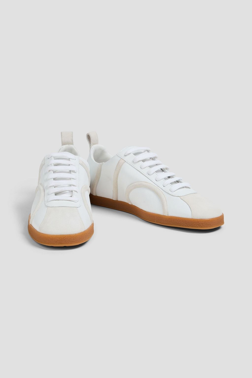 TOTEME Leather and suede sneakers