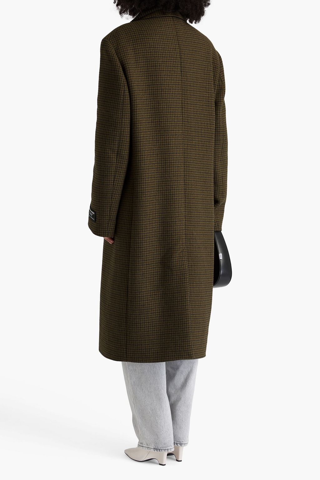 ACNE STUDIOS ウール混 ダブルブレストコート ハウンドトゥース
