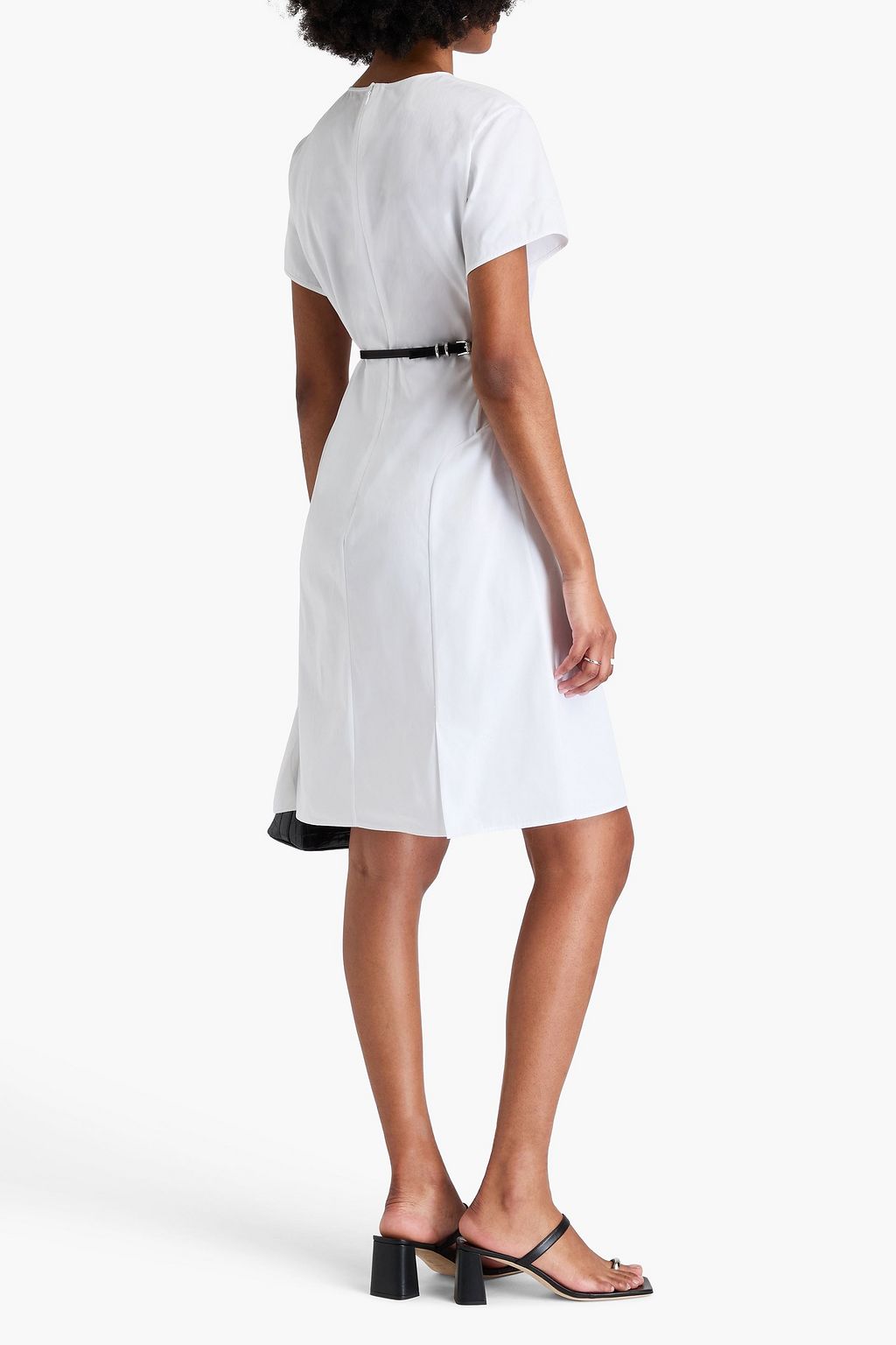 GIVENCHY Kleid aus Baumwoll-Twill mit Gürtel