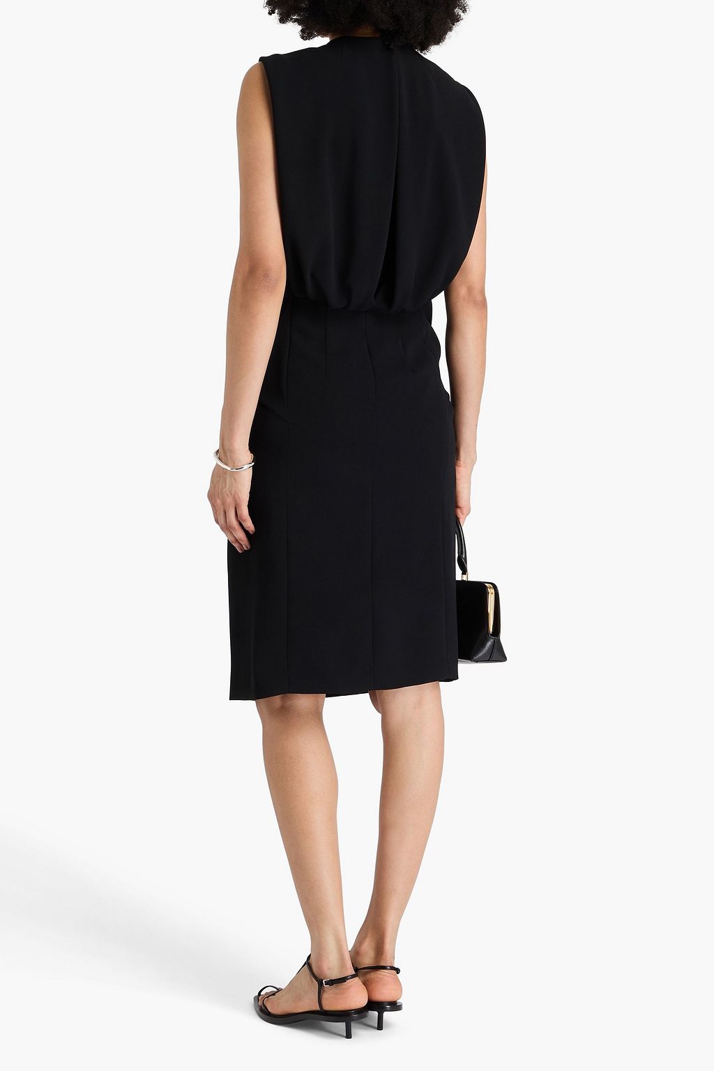 DRIES VAN NOTEN Plissiertes Kleid aus Crêpe