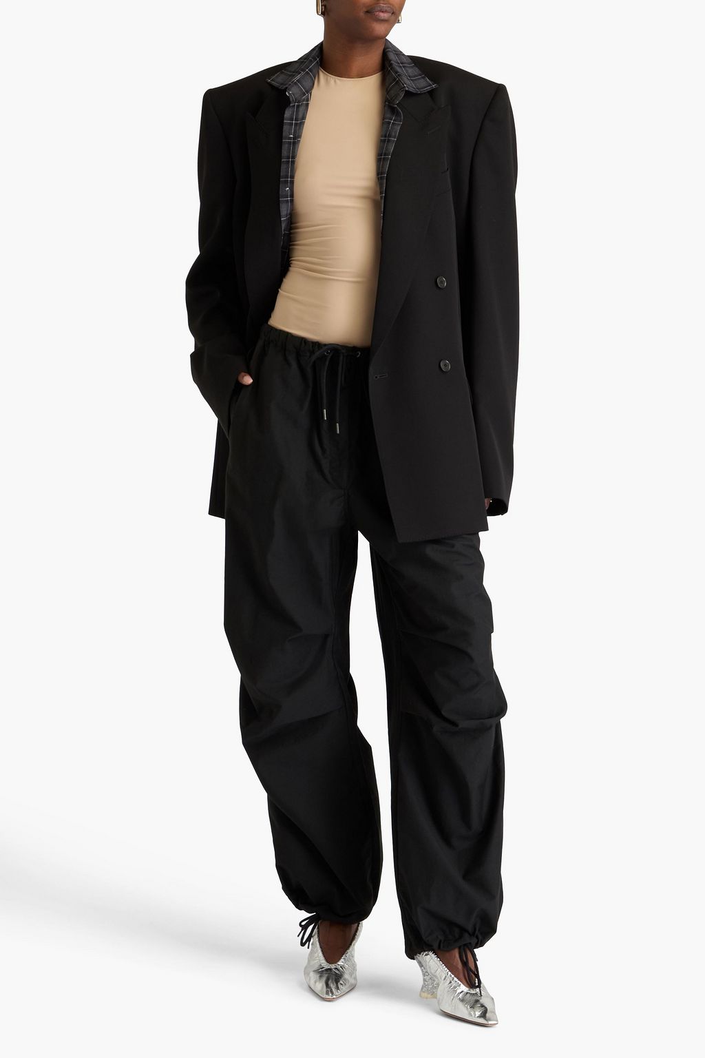 ACNE STUDIOS بنطال كارغو من مزيج من القطن