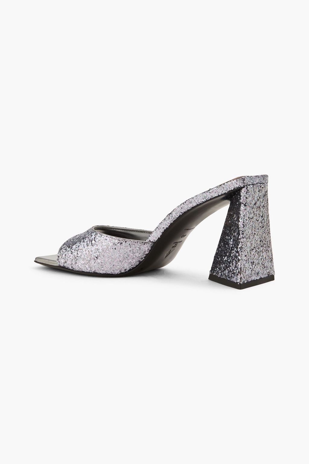 THE ATTICO Devon Mules mit Glitter-Finish