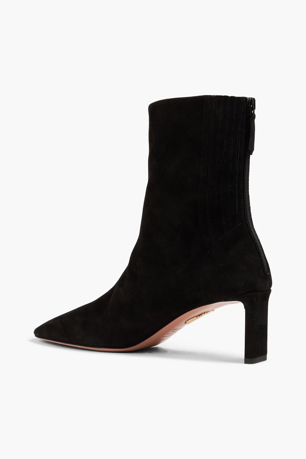 AQUAZZURA Blade Ankle Boots aus Veloursleder