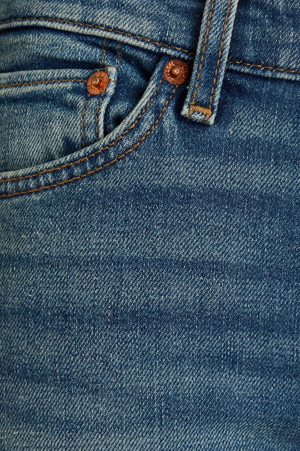 RE/DONE & PAM Anderson tief sitzende Jeans mit schmalem Bein