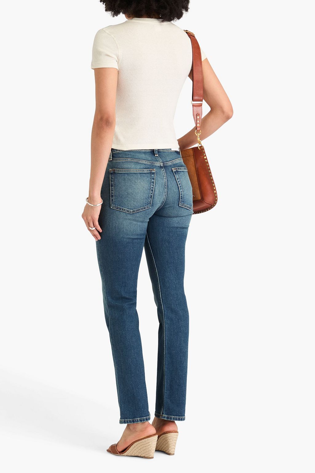 RE/DONE & PAM Anderson tief sitzende Jeans mit schmalem Bein