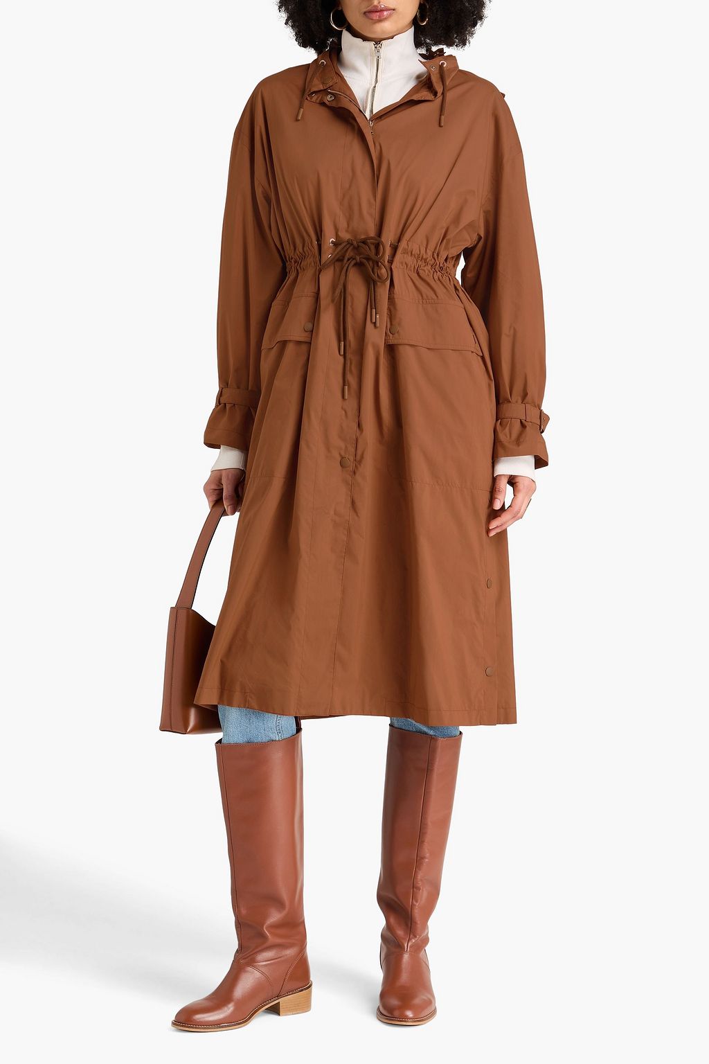 MAX MARA Parka „Augusta“ aus Shell aus einer Baumwollmischung