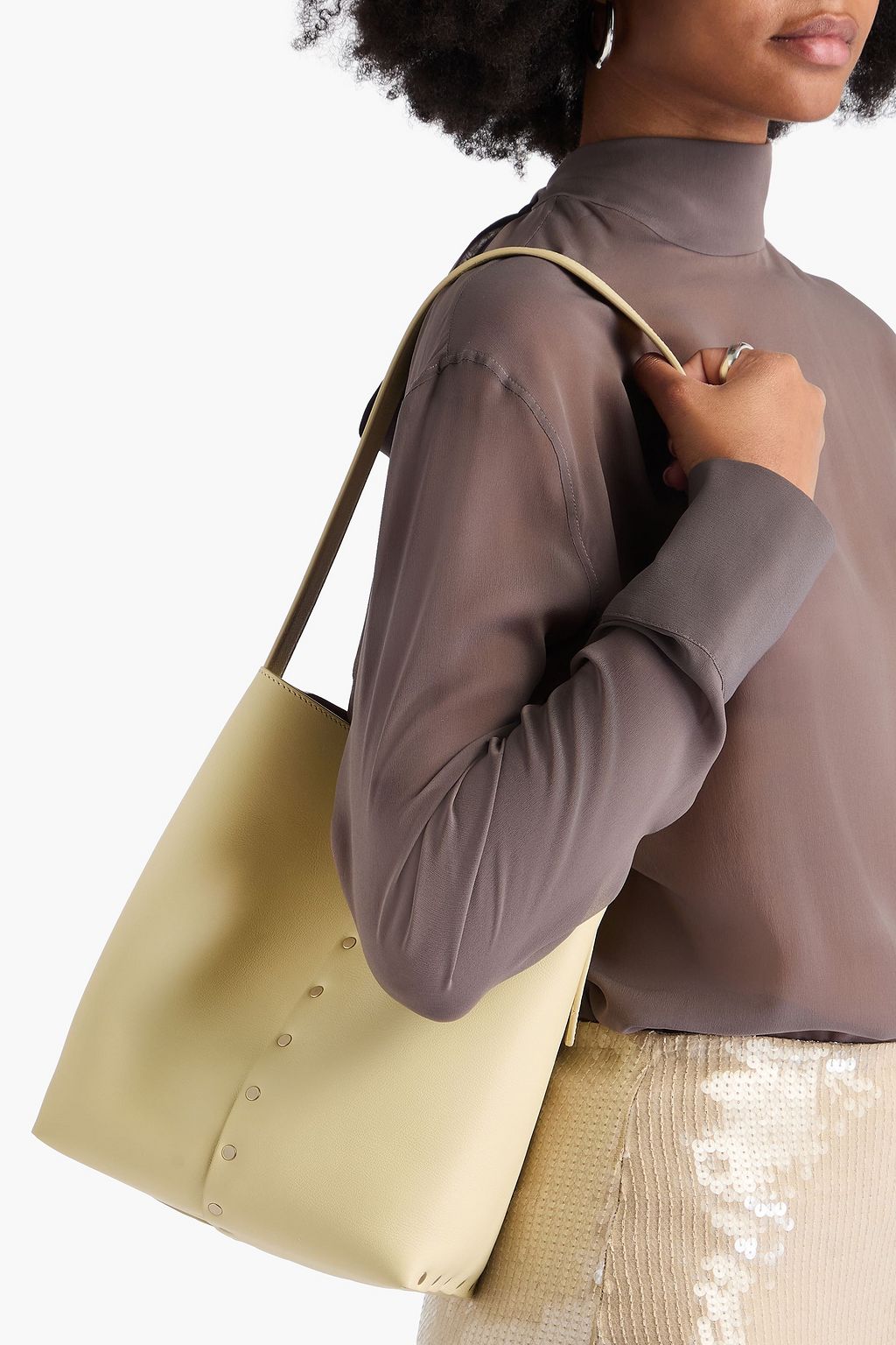 FABIANA FILIPPI Leather bucket bag