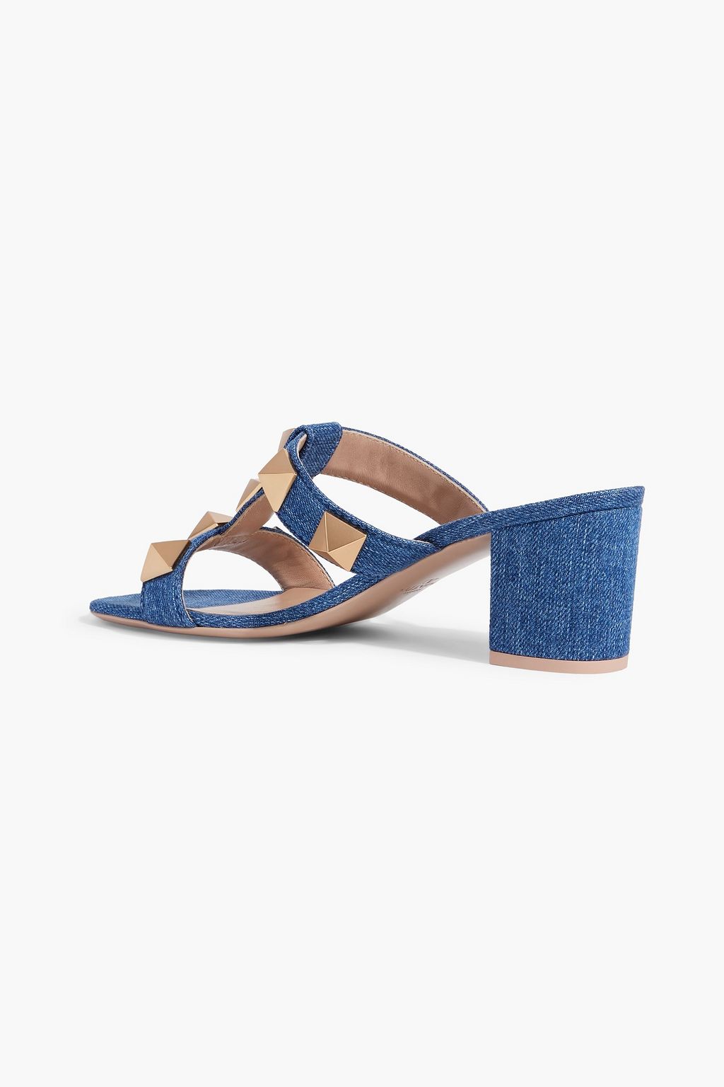 VALENTINO GARAVANI Roman Stud denim mules