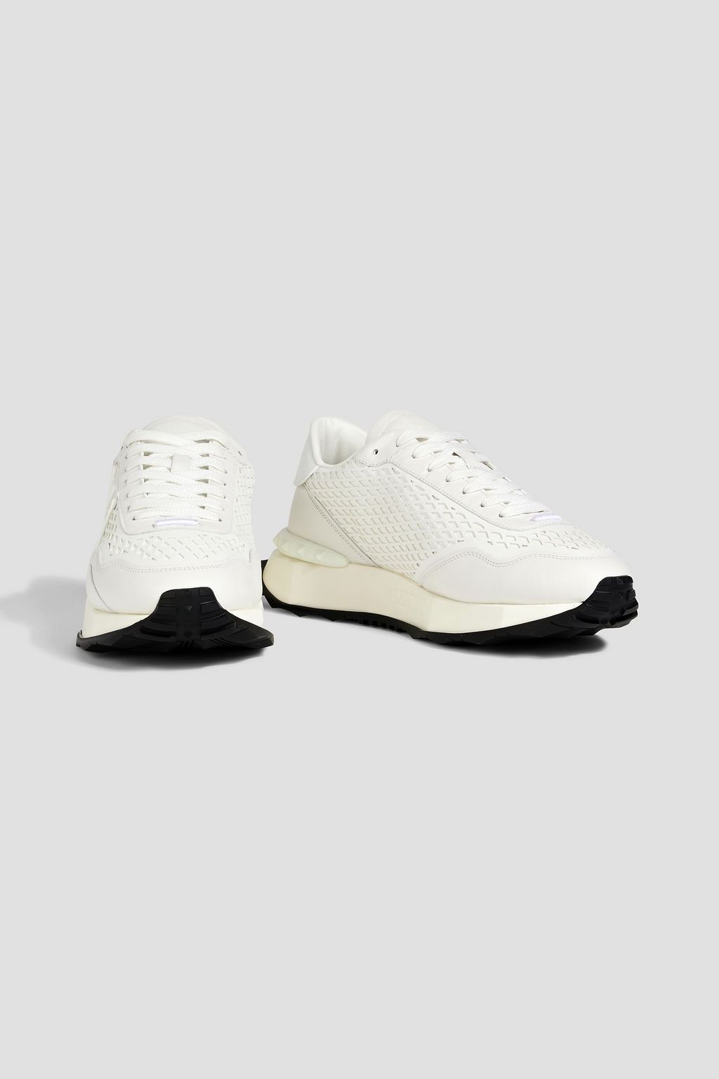 VALENTINO GARAVANI VLOGO Netrunner laser-cut leather sneakers