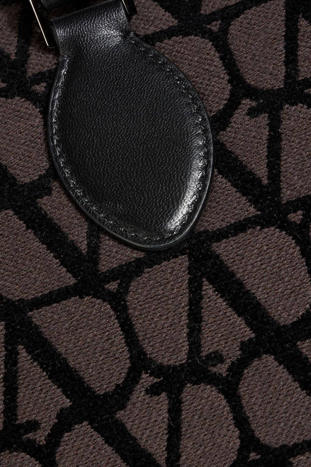 VALENTINO GARAVANI Le Troisieme Toile Iconographe leather-trimmed canvas-jacquard duffle bag
