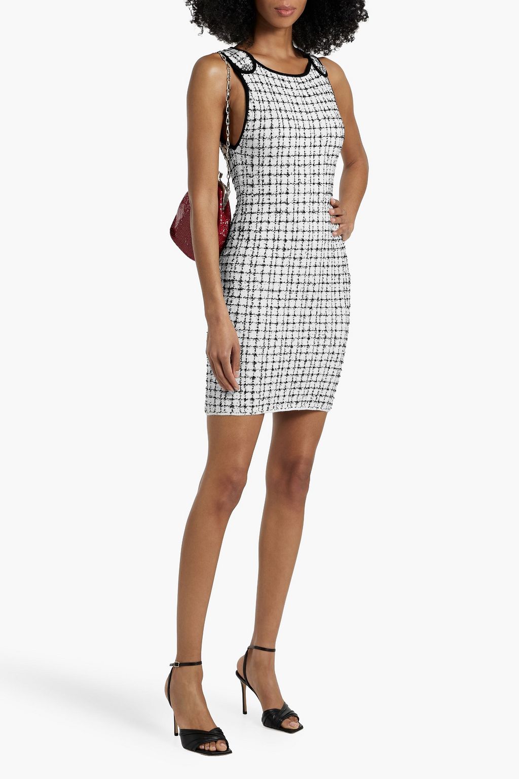ALICE + OLIVIA Talulah embellished tweed mini dress
