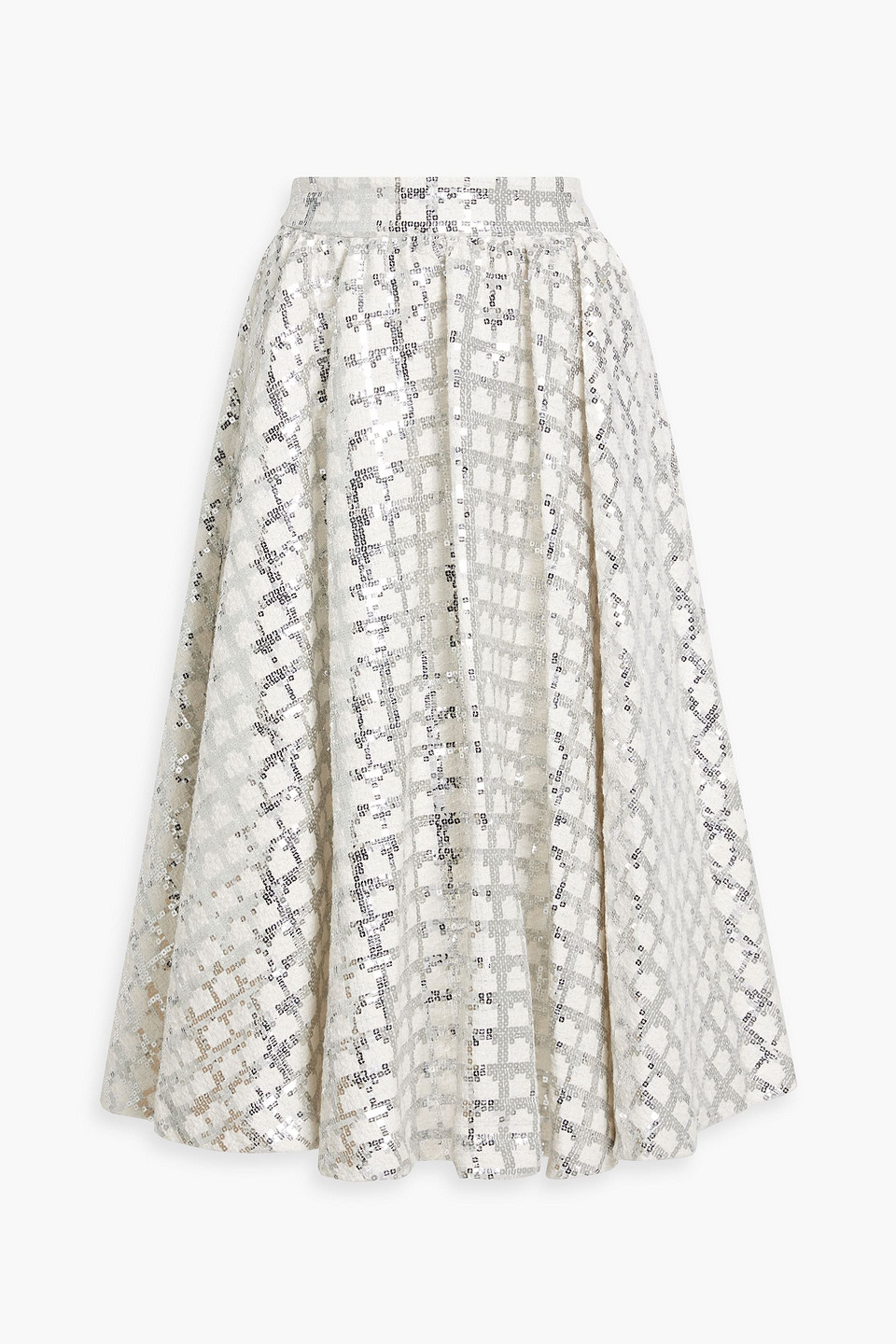 Nilda sequin-embellished tweed midi skirt