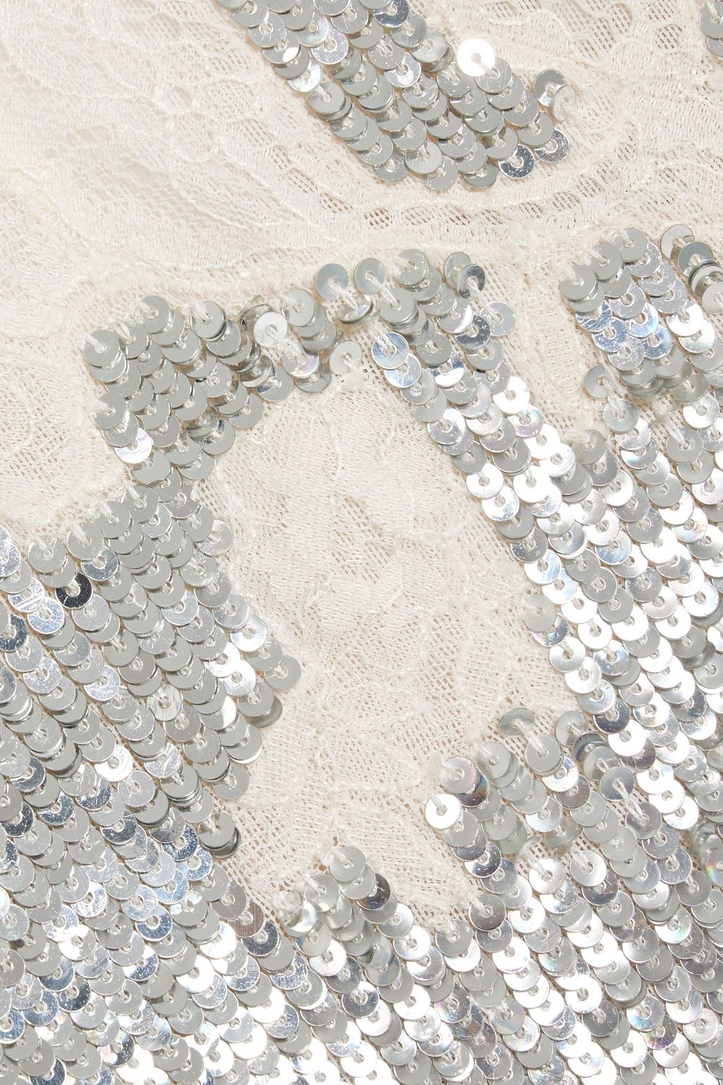 ALICE + OLIVIA Harley lace-trimmed sequined stretch-tulle mini dress