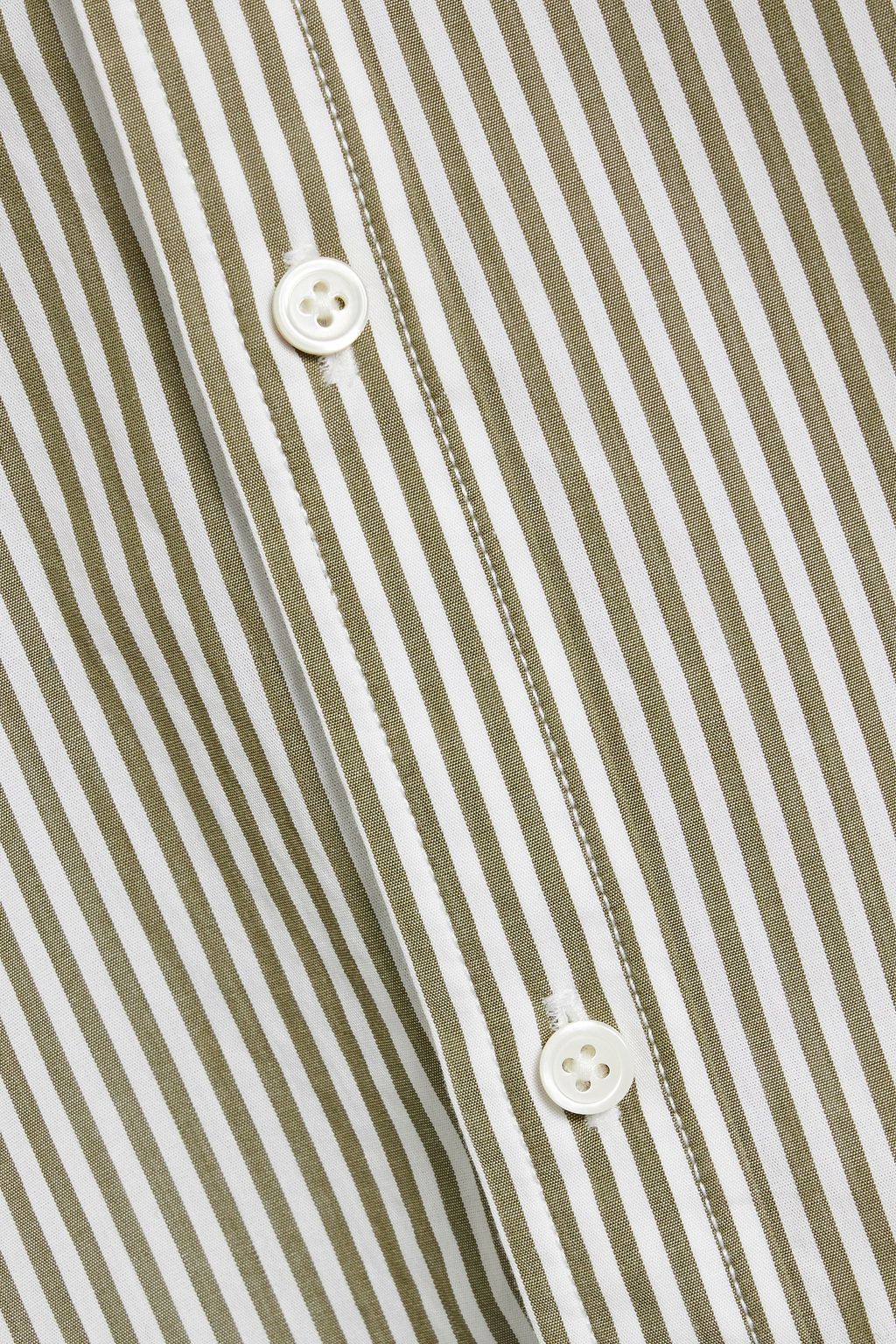 ALEX MILL Mill striped cotton-poplin shirt