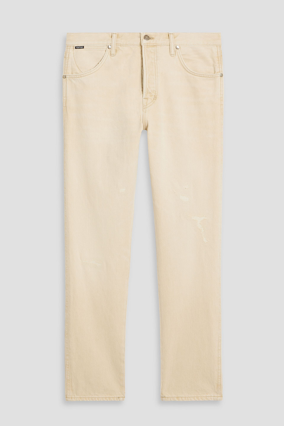 tom ford - slim-fit denim jeans - white - 34