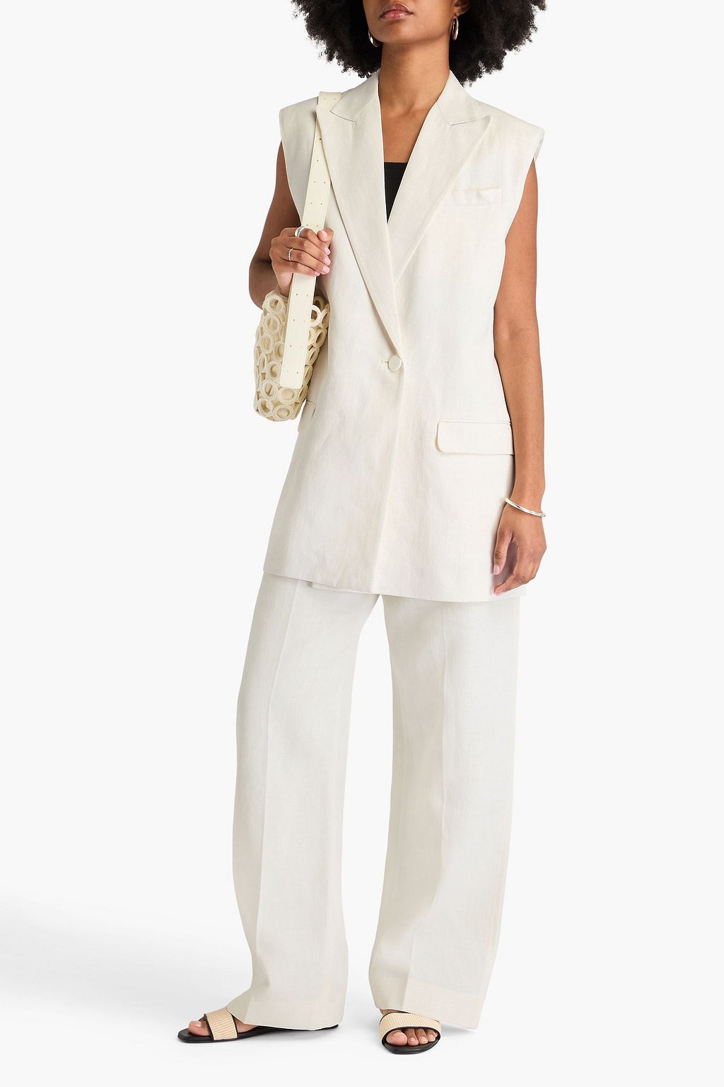 FABIANA FILIPPI Linen-blend vest