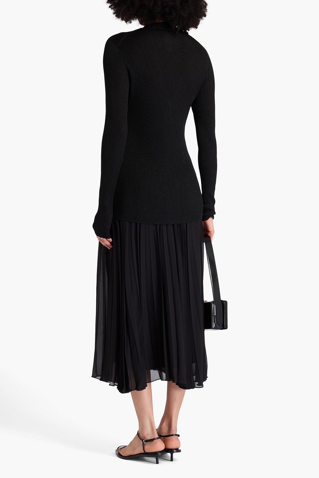 FABIANA FILIPPI Metallic ribbed-knit cardigan