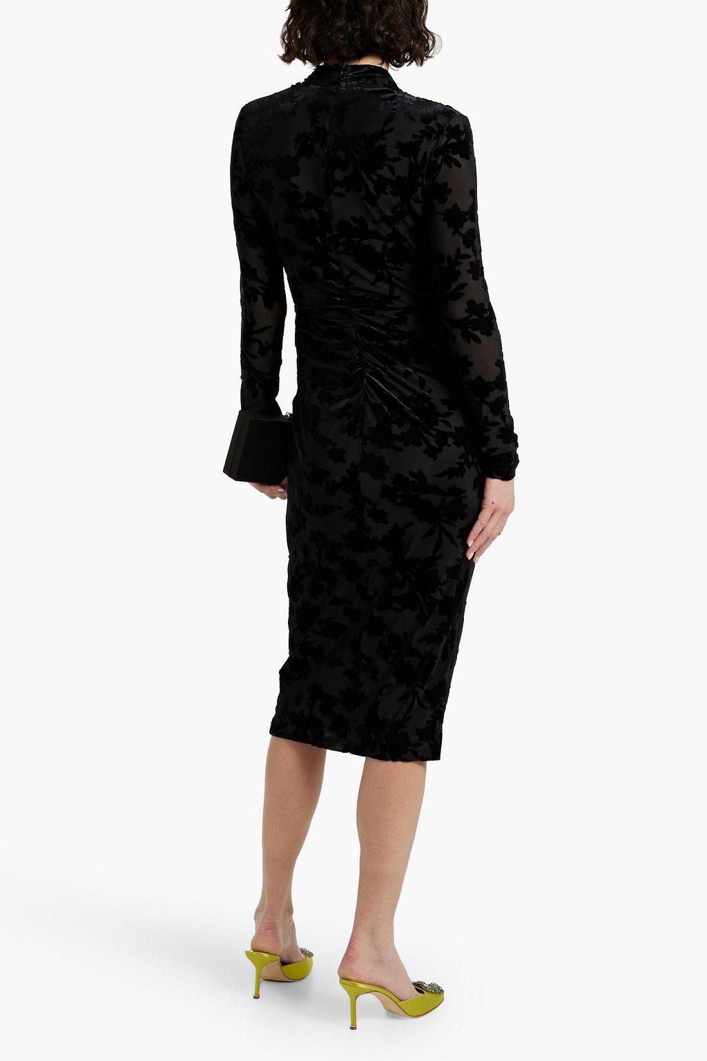 DIANE VON FURSTENBERG Tamra wrap-effect devoré-velvet midi dress