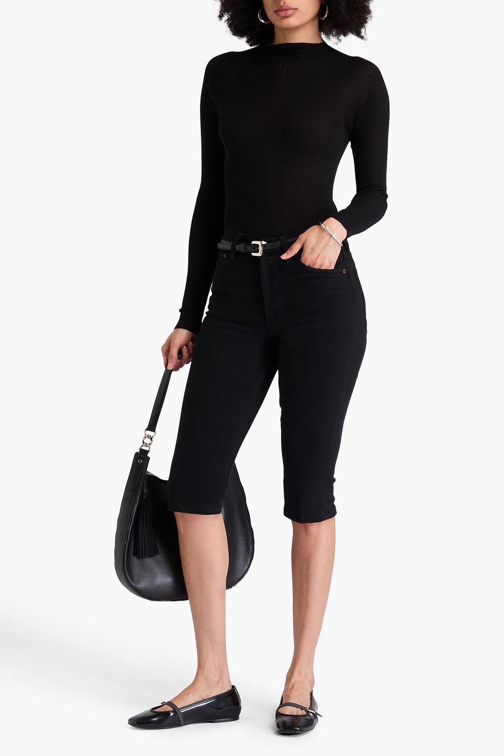 FABIANA FILIPPI Cashmere and silk-blend turtleneck sweater