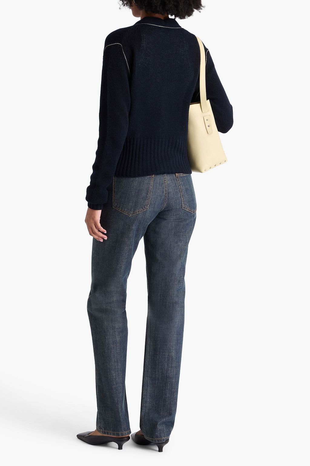 FABIANA FILIPPI Crystal-embellished cashmere cardigan