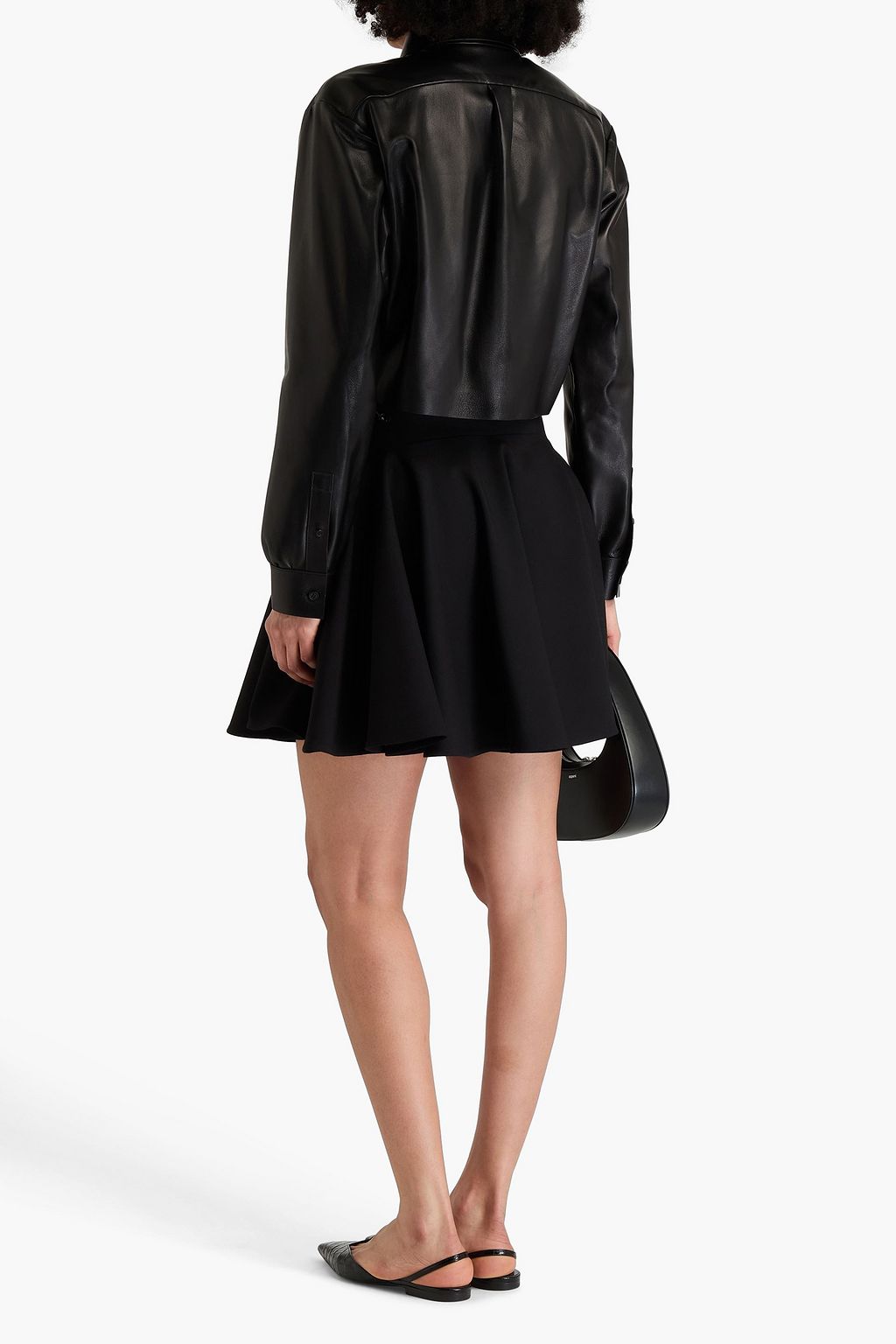 GIVENCHY Cropped leather shirt