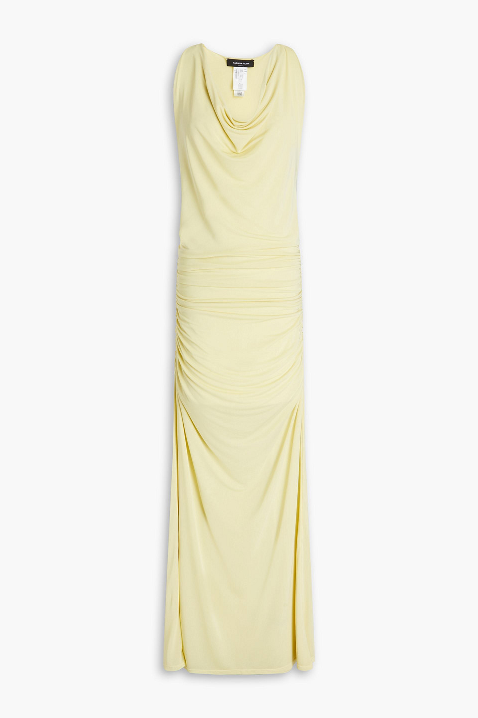 FABIANA FILIPPI DRAPED STRETCH-JERSEY MAXI DRESS