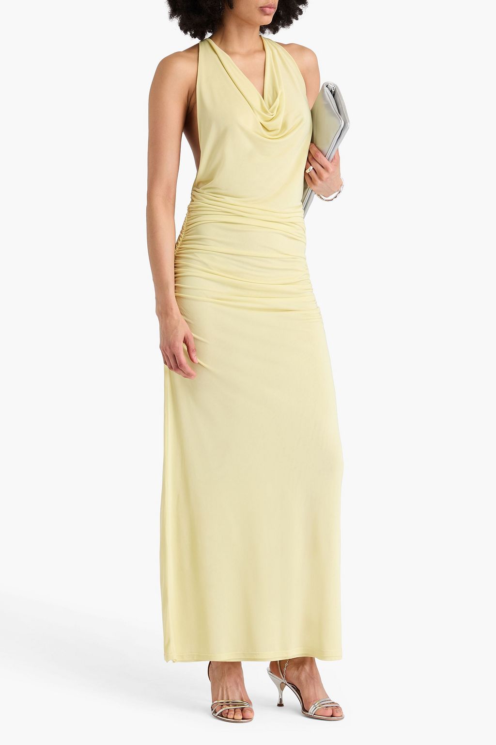 FABIANA FILIPPI Draped stretch-jersey maxi dress