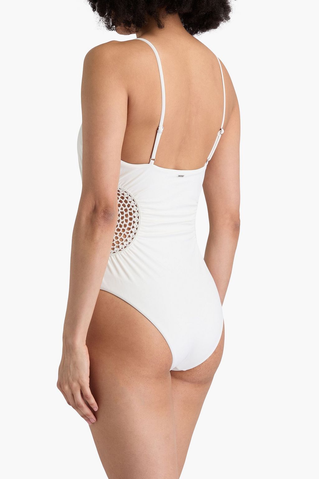 SIMKHAI Elliot crochet-trimmed swimsuit
