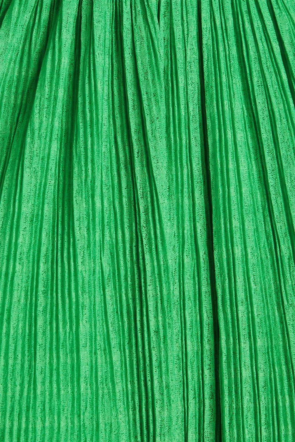 SIMKHAI Rita plissé-jersey midi dress