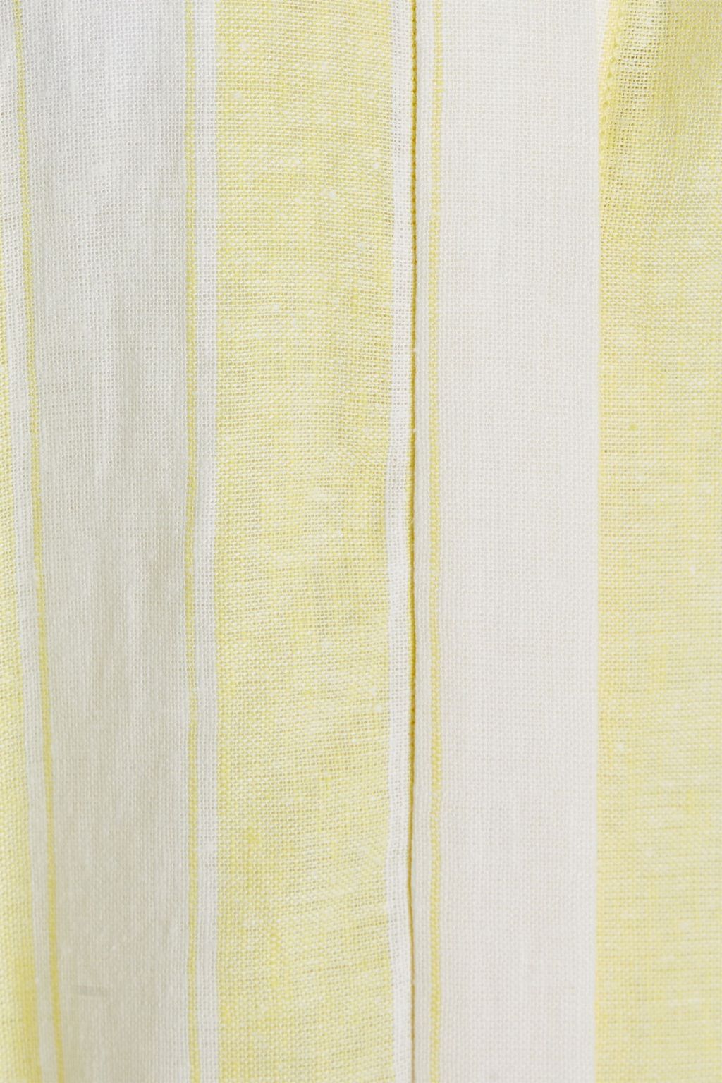 SIMKHAI Greta striped linen-blend gauze mini shirt dress
