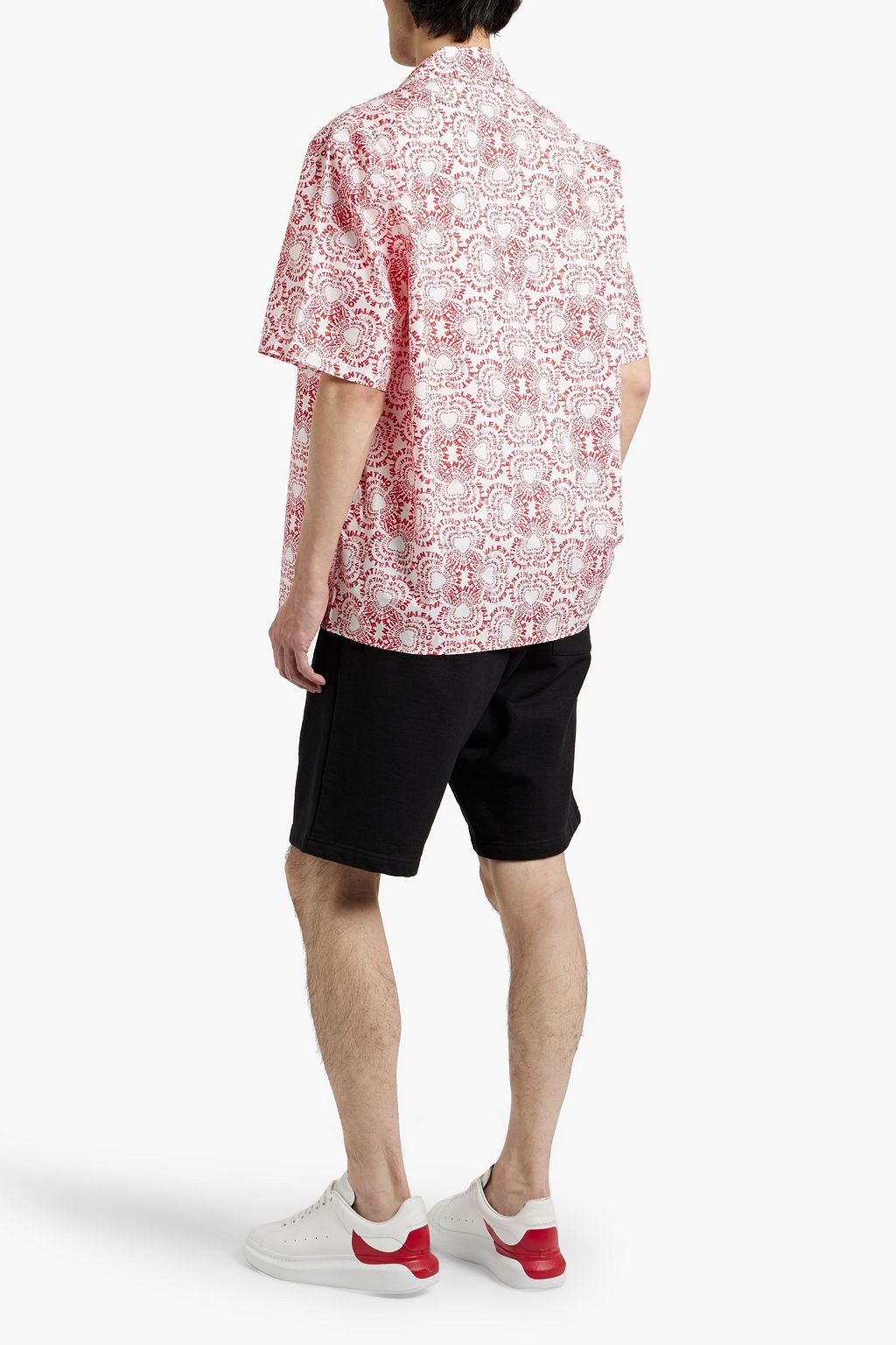 VALENTINO GARAVANI Logo-print cotton-poplin shirt