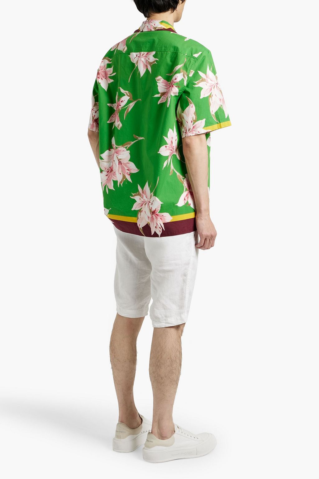 VALENTINO GARAVANI Floral-print cotton-poplin shirt