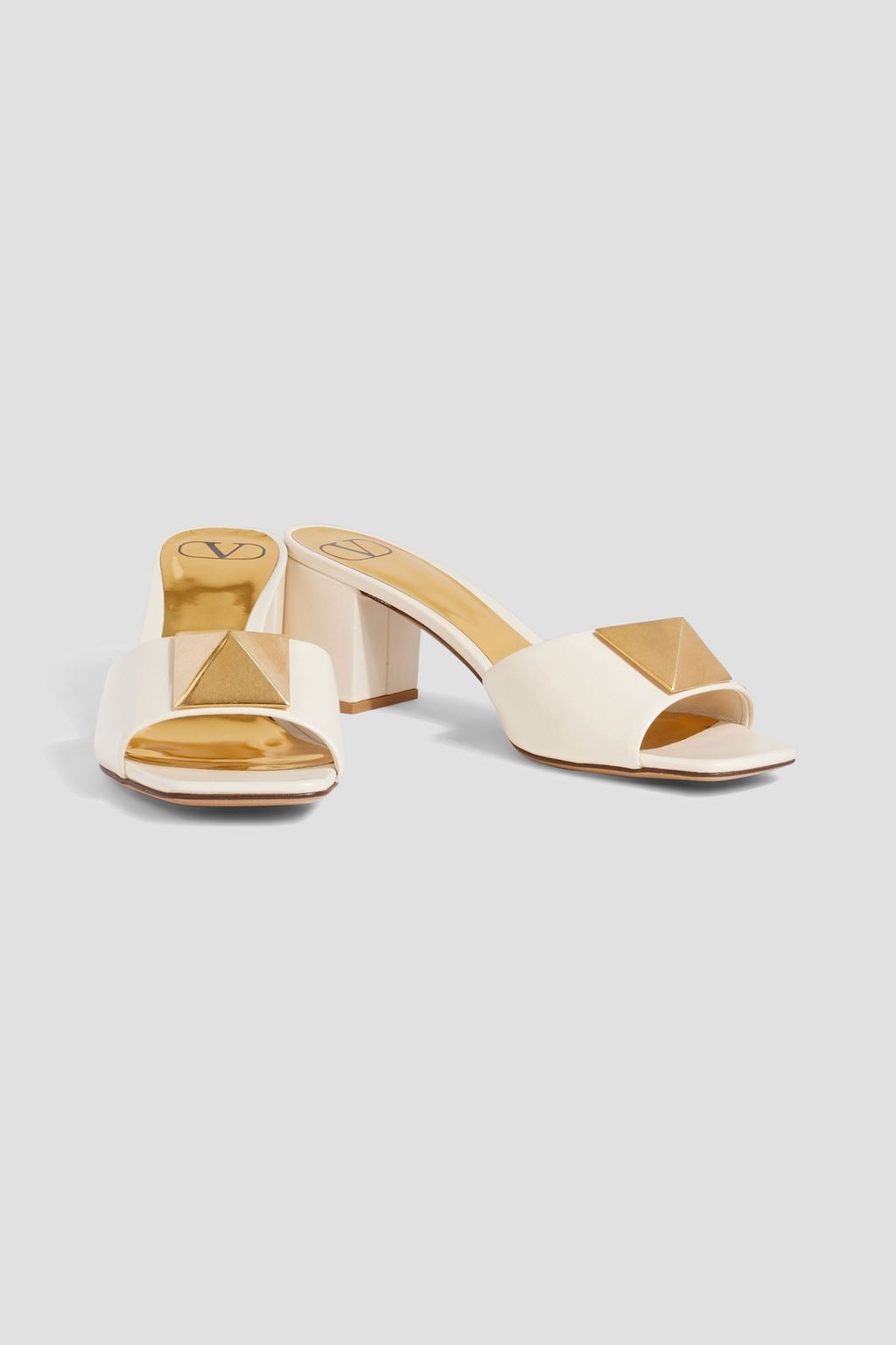 VALENTINO GARAVANI One Stud leather mules