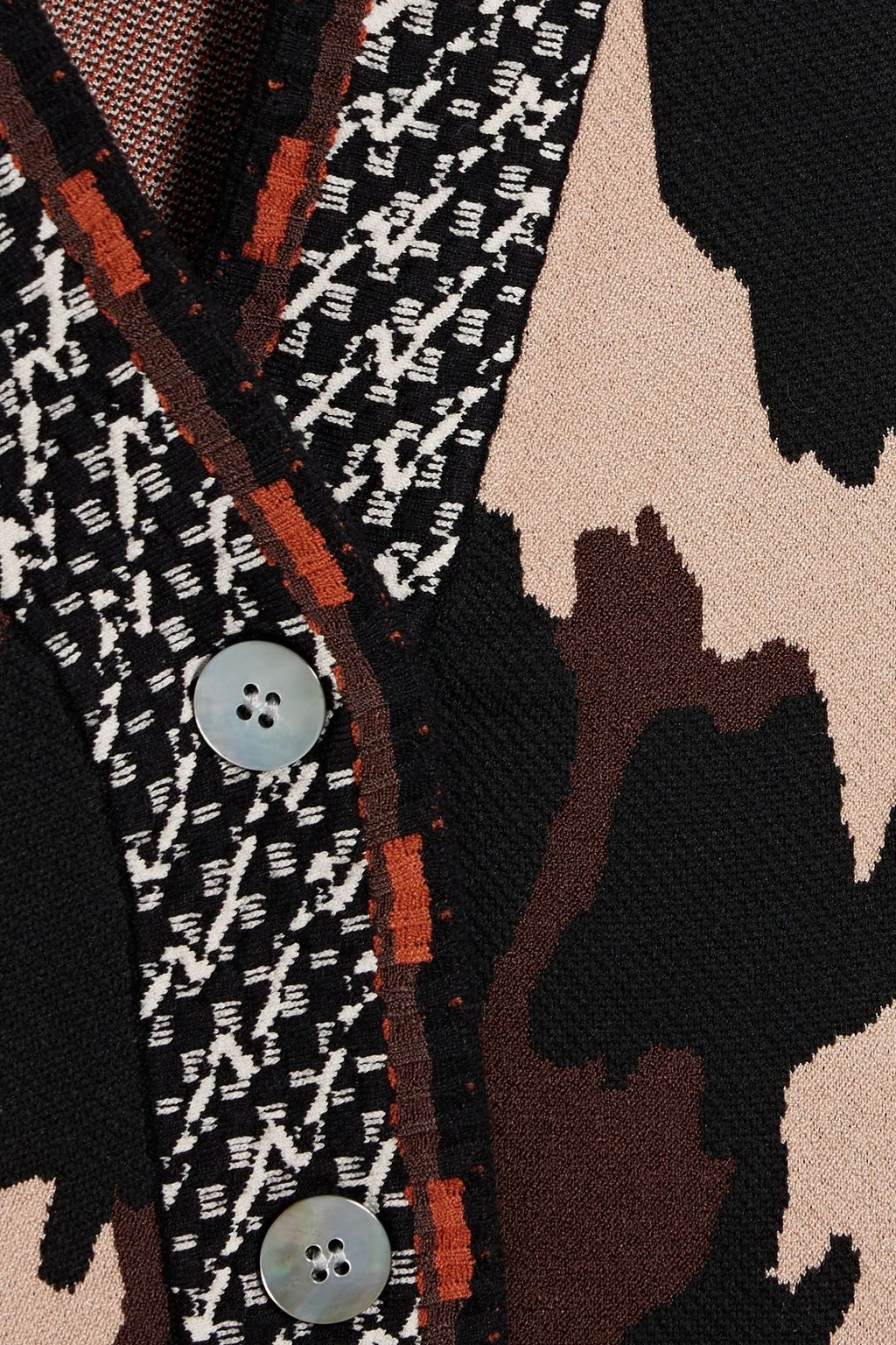 DIANE VON FURSTENBERG Midge intarsia-knit cardigan