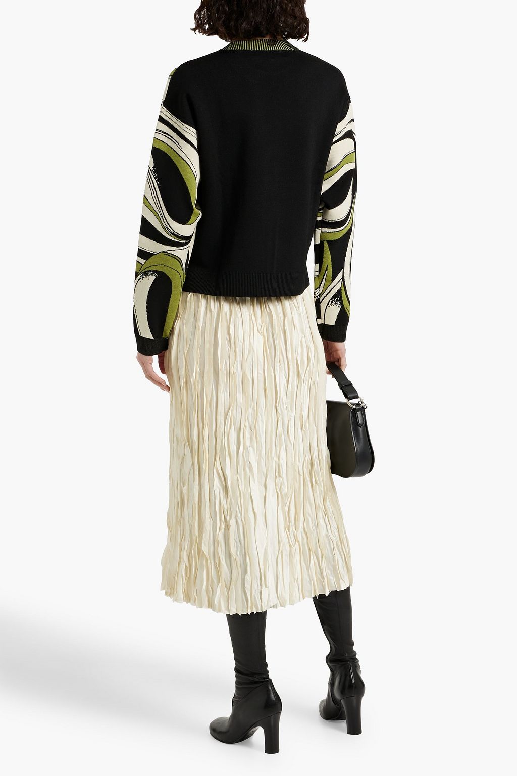 DIANE VON FURSTENBERG Tierna intarsia-knit sweater