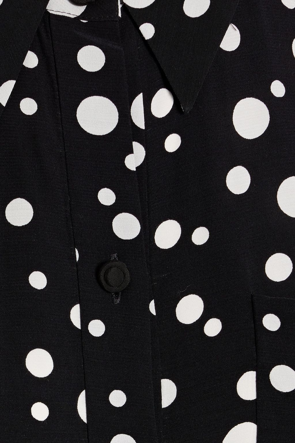 DIANE VON FURSTENBERG Hemdkleid „Prita“ aus Crêpe de Chine mit Polka-Dots