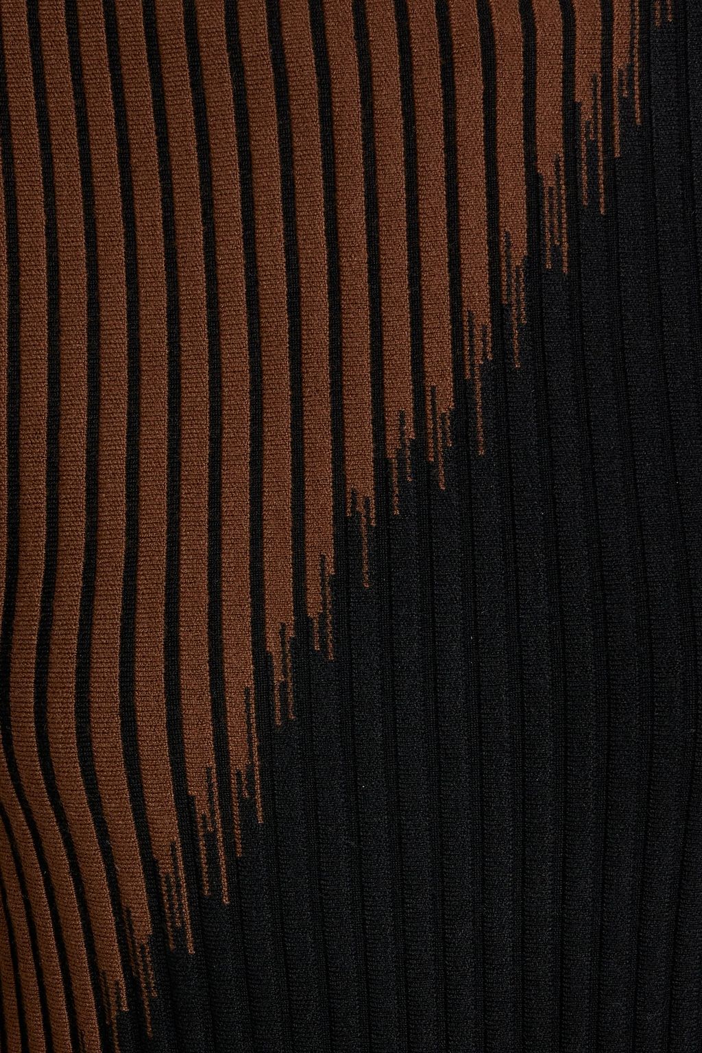 DIANE VON FURSTENBERG Marisol two-tone ribbed-knit turtleneck sweater