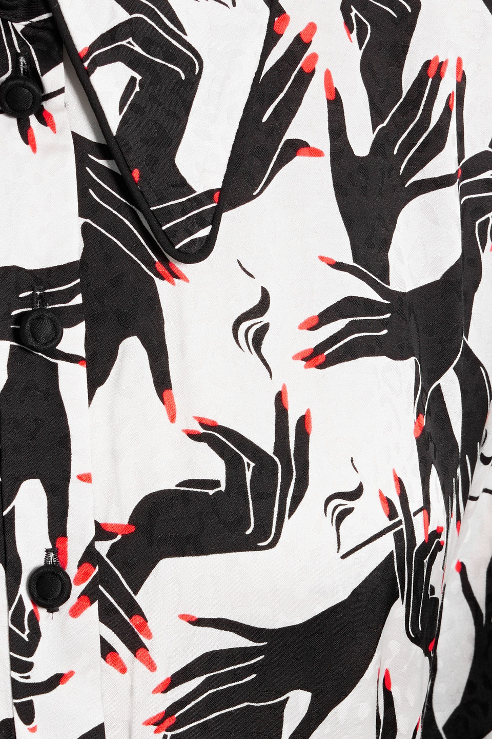 Diane Von Furstenberg Gizelle Printed Jacquard Midi Shirt Dress