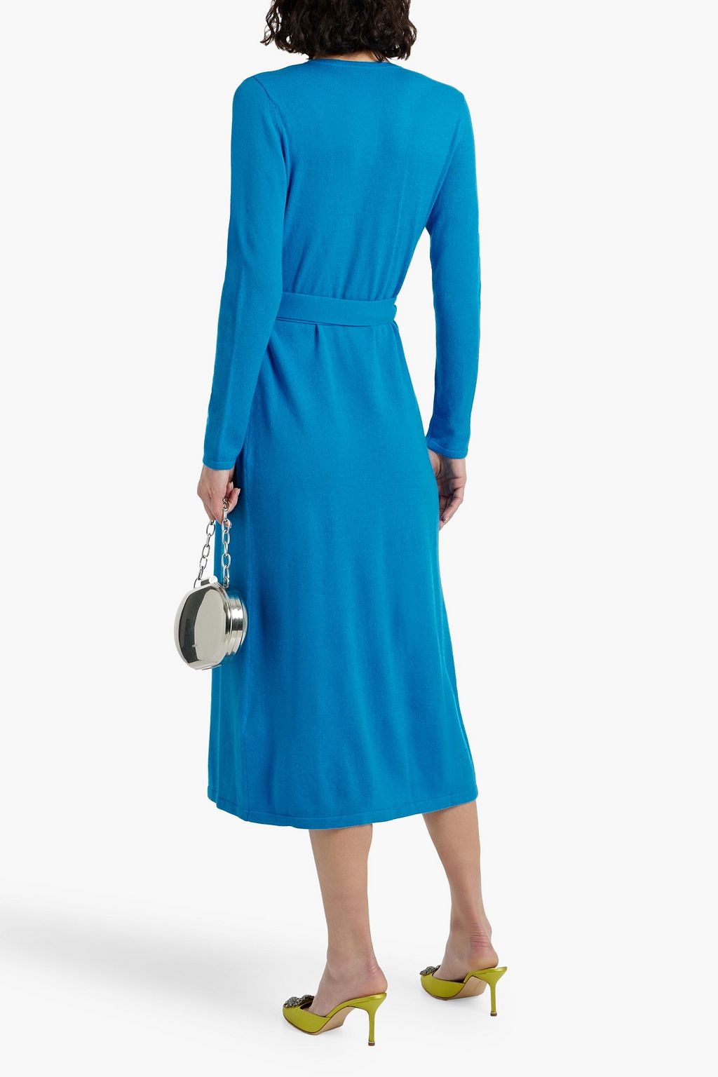DIANE VON FURSTENBERG Astrid wool and cashmere-blend midi wrap dress