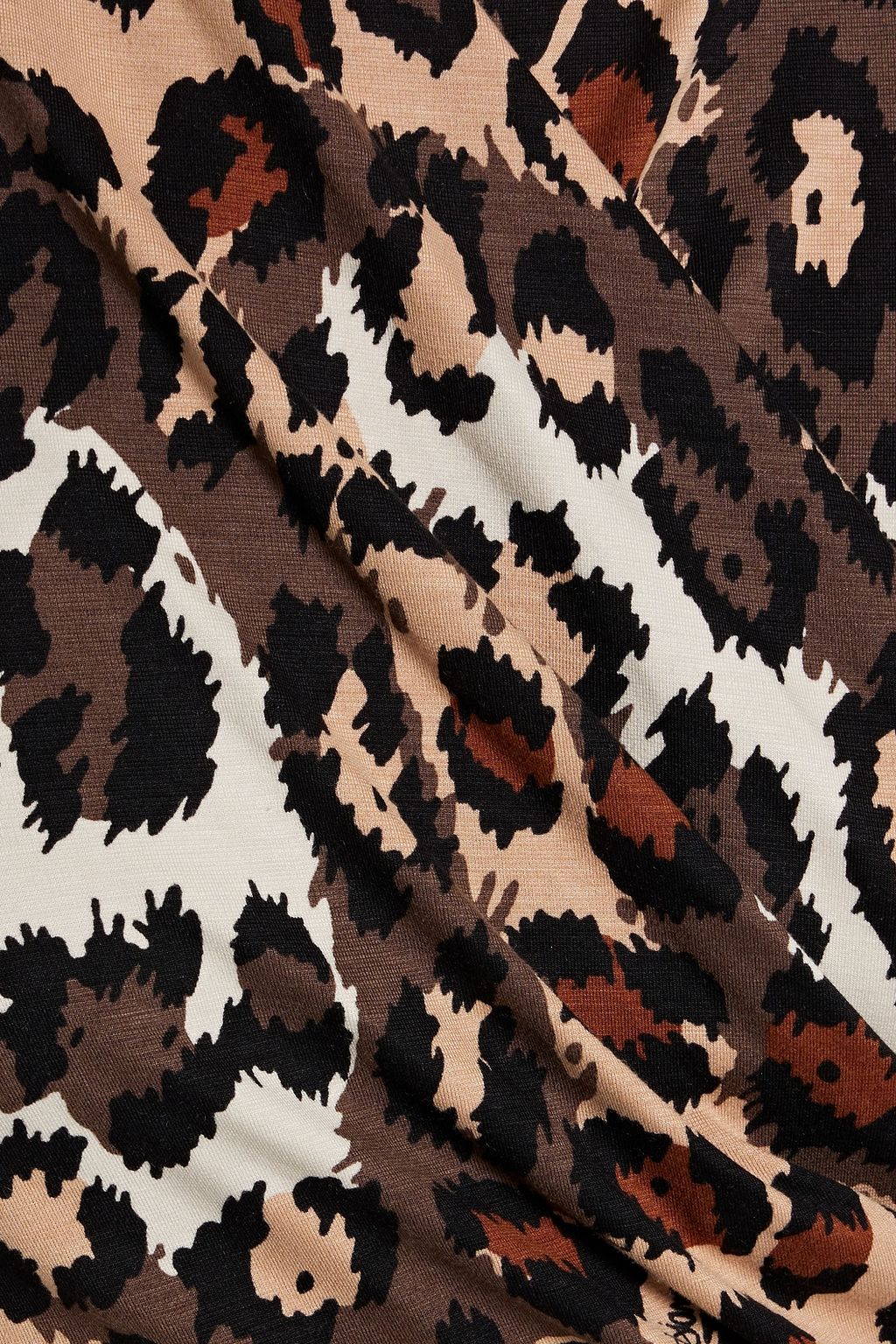 DIANE VON FURSTENBERG Barlow wrap-effect leopard-print jersey midi dress