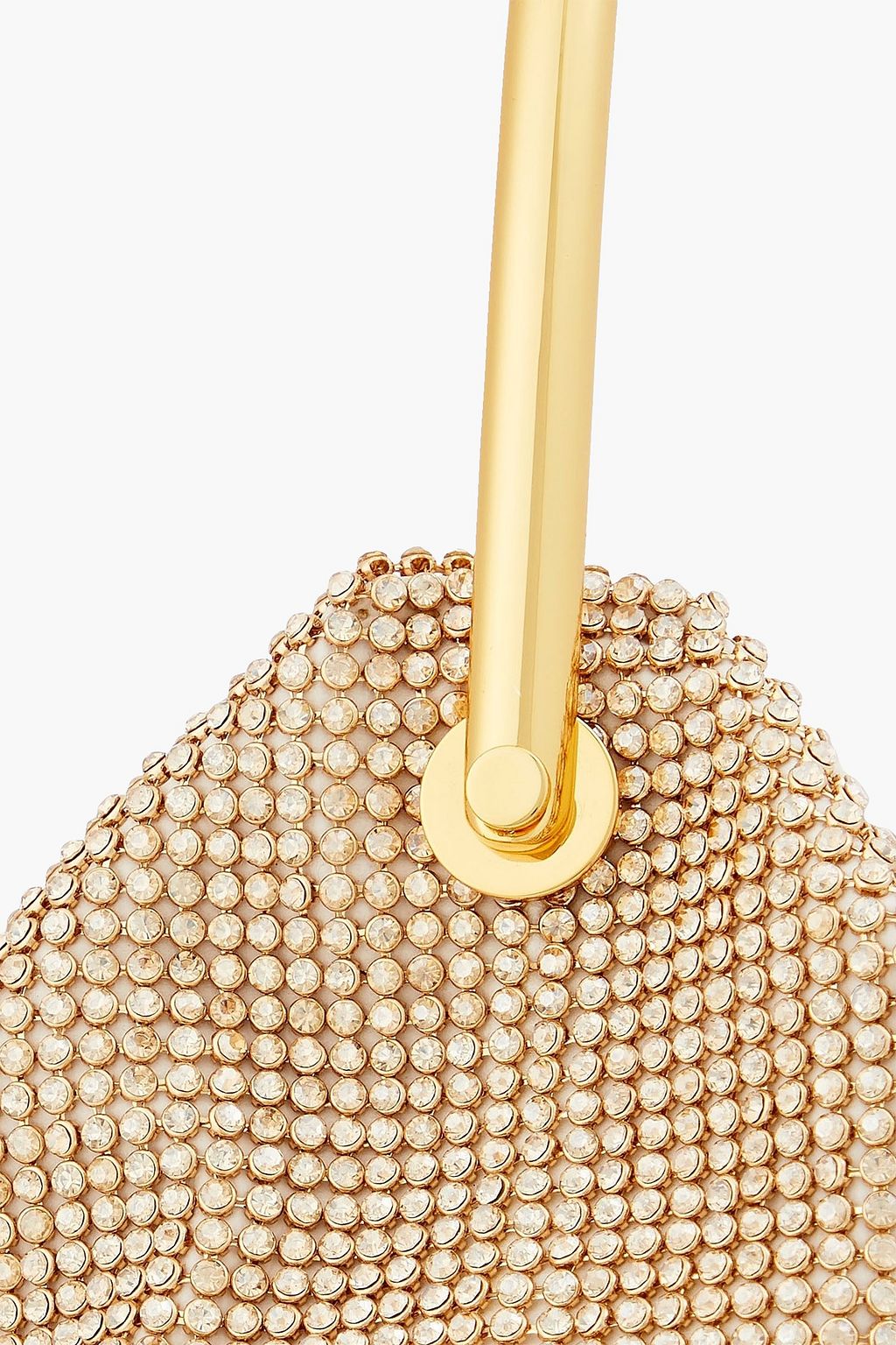 SIMKHAI Crystal-embellished chainmail tote