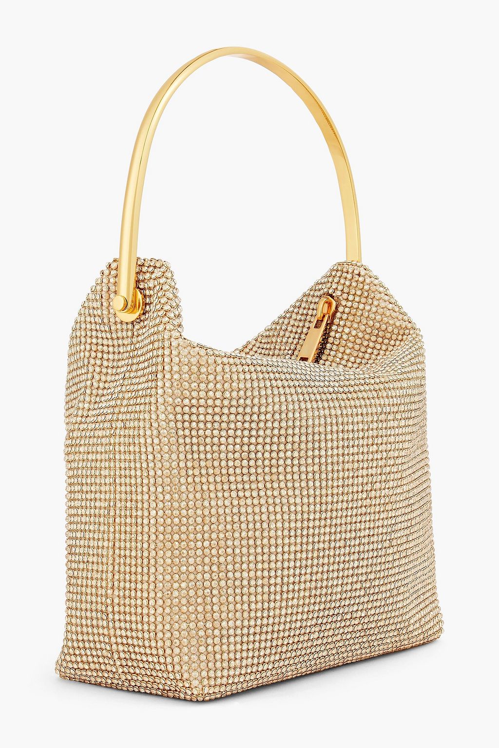 SIMKHAI Crystal-embellished chainmail tote