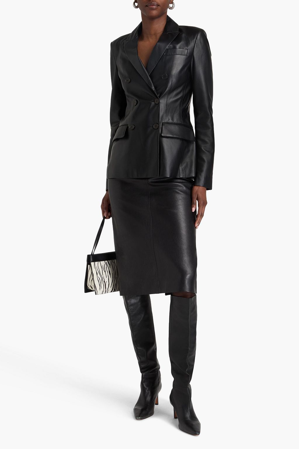 ALTUZARRA Double-breasted leather blazer