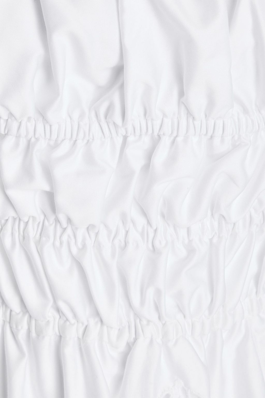 ALTUZARRA Shirred broderie anglaise cotton-blend midi dress