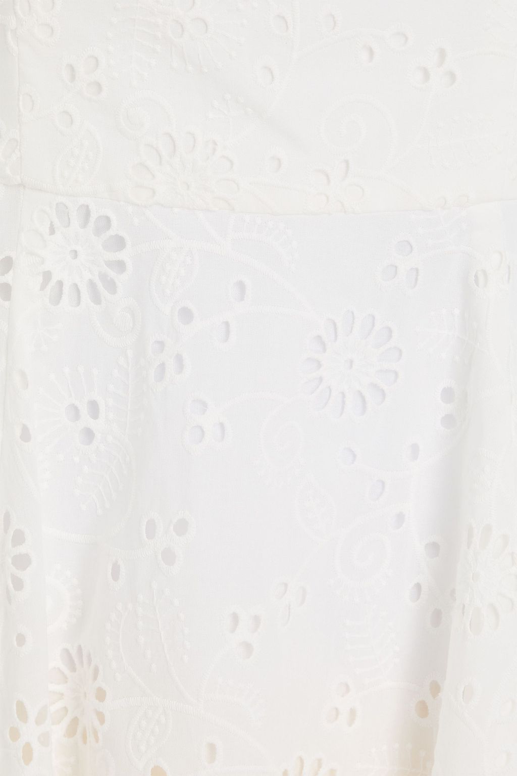 CAROLINA HERRERA Broderie anglaise cotton midi dress